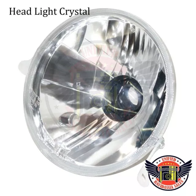 Vespa Head Light Assembly Front Lamp PX Disc PX150 LML Star Stella Crystal