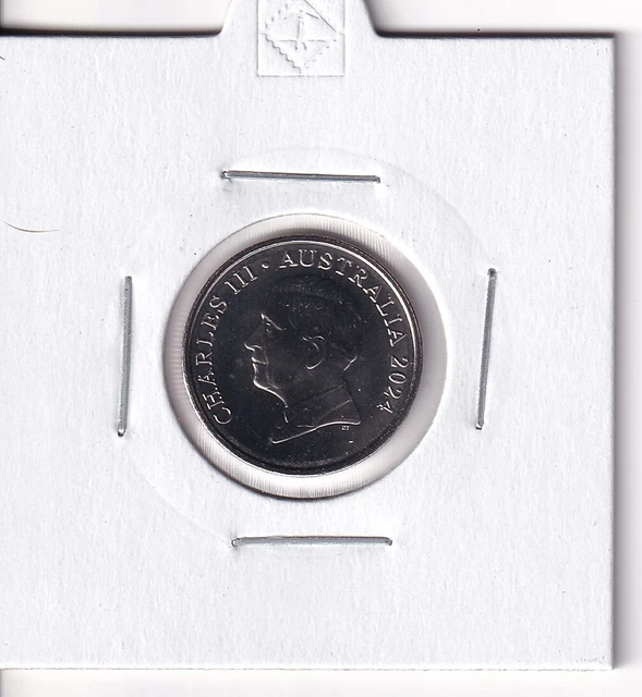 AUSTRALIAN 2024 5 Cent King Charles Iii Effigy Unc Coin From Ram Roll