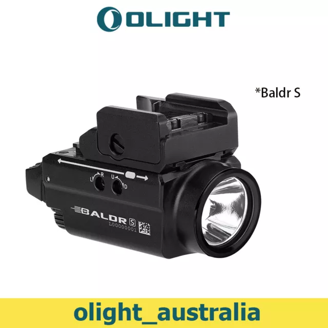 OLIGHT Baldr S Tactical Light 800 Lumens Rail Mounted Green Laser Flashlight