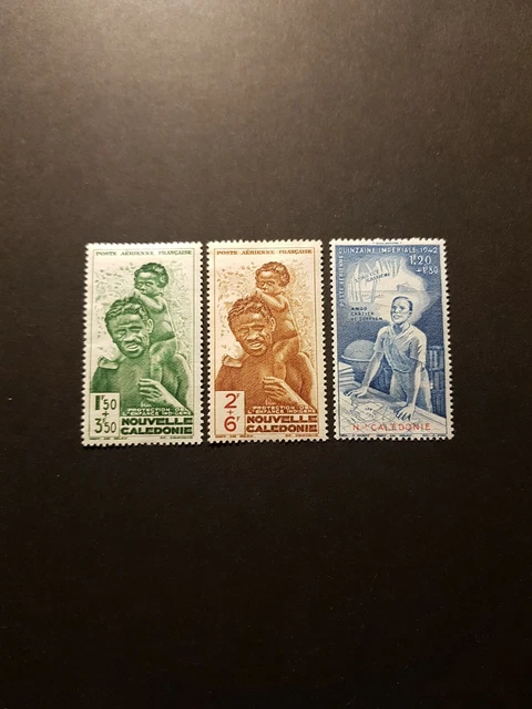 France Colonie Nouvelle Calédonie Poste Aérienne Pa N°36/38 Neuf ** Luxe Mnh