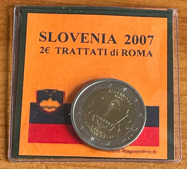 Slovenia  2 euro 2007   Trattati di Roma