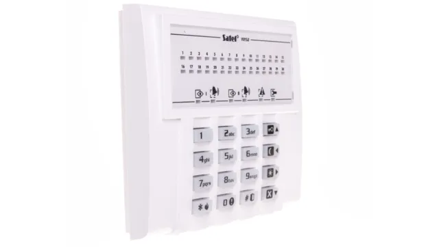 Sistema de alarma Teclado de control, LED, retroiluminación verde, para el /T2DE