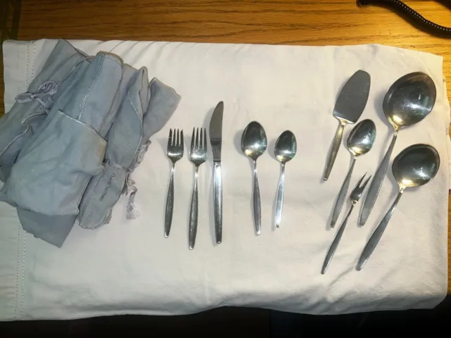 Georg Jensen Sterling flatware in excellent condition and rarely used. 