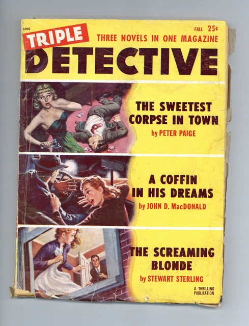 Triple Detective Pulp Sep 1953 Vol. 9 #3 VG