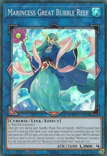 1x Marincess Great Bubble Reef - ETCO-EN054 - Super Rare - 1st Edition Lightly P