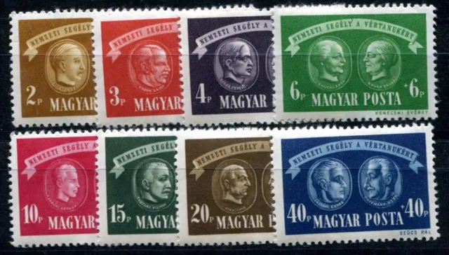 Ungarn 1945 836-843 ** Postfrisch Satz (I2511