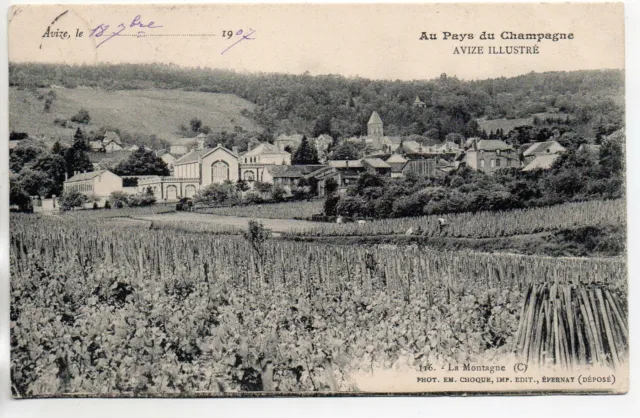 AVIZE - Marne - CPA 51 - In the Pays du Champagne - the mountain - the vineyards