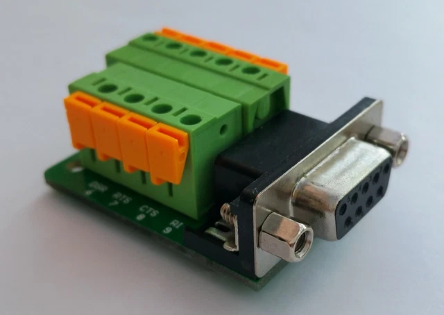 Connecteurs DB9 Femelle D-sub - Lot De 2, 9 Broches - Pour Port Série RS232, Câblage Sans Soudure - Taille 39 Mm