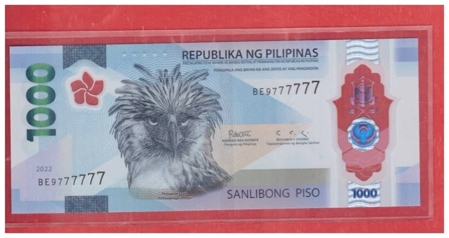 アンティークコイン コイン 金貨 銀貨 [] Philippines 1000 Pesos 2022 NGC Polymer Banknote (1)  UNC Eagle PK-1 AB Prefix 純正取扱店 ホビー