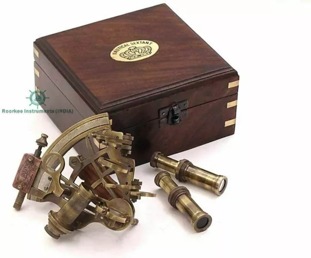 J.Scott London Nautisch Messing Taschen Sextant, Navy Matrosen Sextant