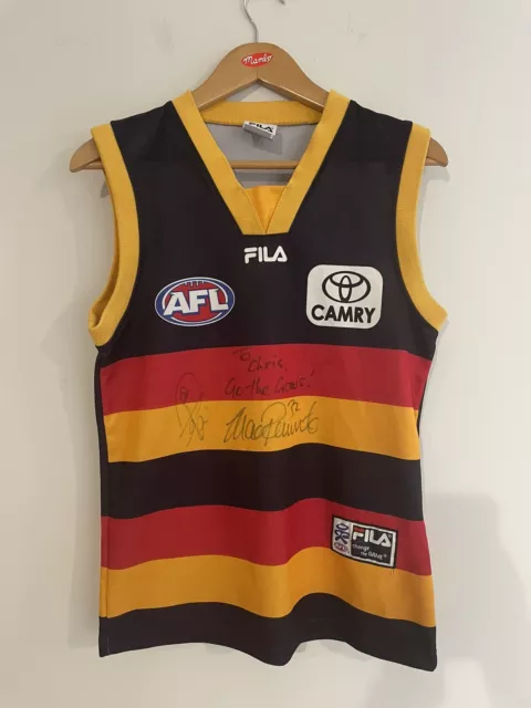 ADELAIDE CROWS EARLY 2000 s Fila AFL Guernsey With Signatures 35.00 PicClick AU