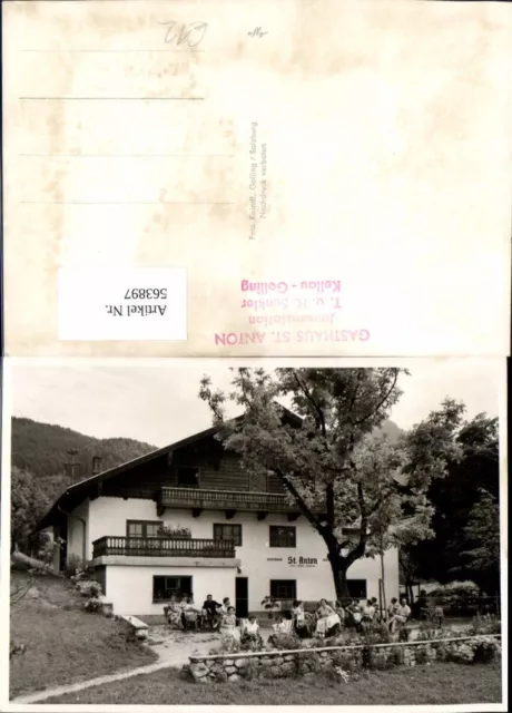 563897,Foto Ak Kellau-Golling Kuchl Gasthaus St Anton Jausenstation