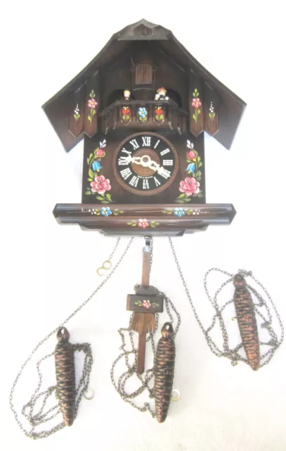 1998 Romance 2702 Swiss German  Cuckoo Clock Lara's Theme Edelweiss Lightly Used