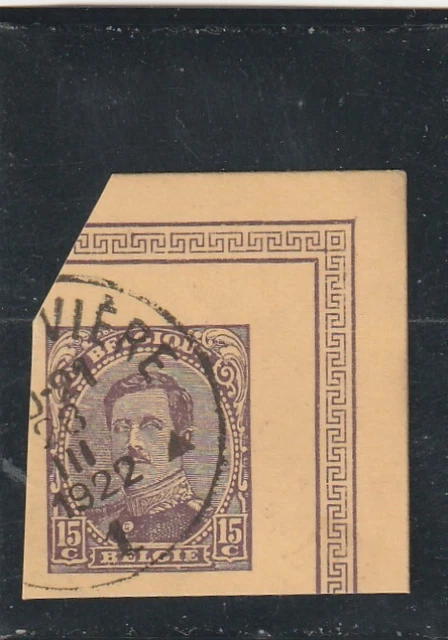 L6123 BELGIQUE N° Y&T 139 de 1915 " Fragment entier postal  "  Oblitéré