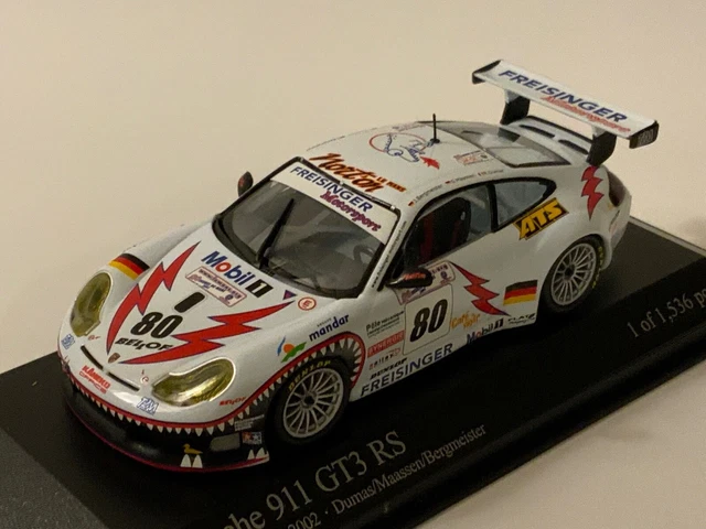 Miniature Minichamps Porsche 911 GT3R 1:43 – 24h Du Mans 2000, Perrier/Ricci/Ricci