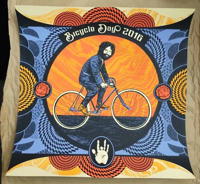 Jerry Garcia Bicycle Day 2016 Print
