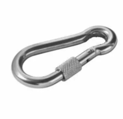 LoggyLand Gancio di Sicurezza Con Moschettone Per BAR fino A Ø 12cm Loggyland 140 MM 