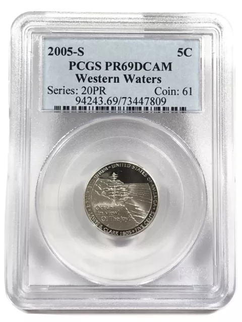 2005-S 5C Western Waters Jefferson Nickel PCGS PR69 DCAM