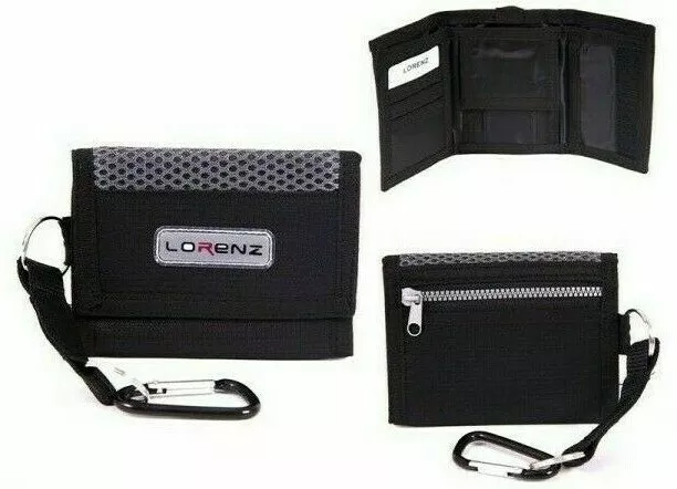 Men's Boy's Trifold Rippa Sports Wallet Colour Black by Lorenz Model 7999