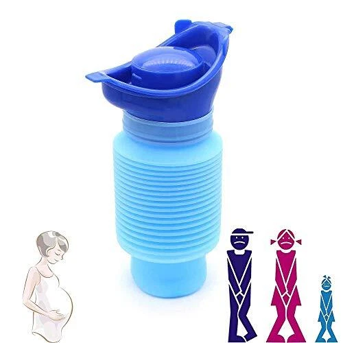 Camping Portable Toilette Bouteille, Bouteille d'urine de Pot Mobile de Toilette