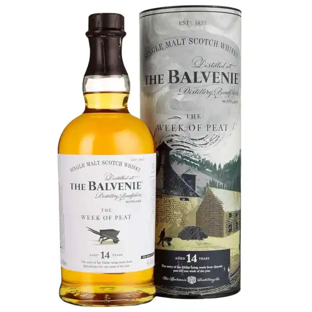 (117,86€/1,0l) The Balvenie 14 Jahre The Week of Peat  0,7l  48,3% Vol.