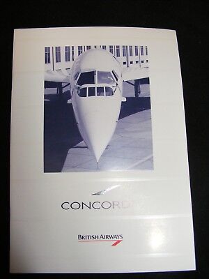 CONCORDE FLIGHT CERTIFICATE and brochure 1990s issue British Airways ...