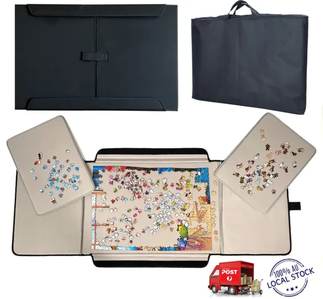 Heavy Duty Jigsaw Puzzle Board Mat Holds up to 1000 Pieces Sleeve Bag Portable