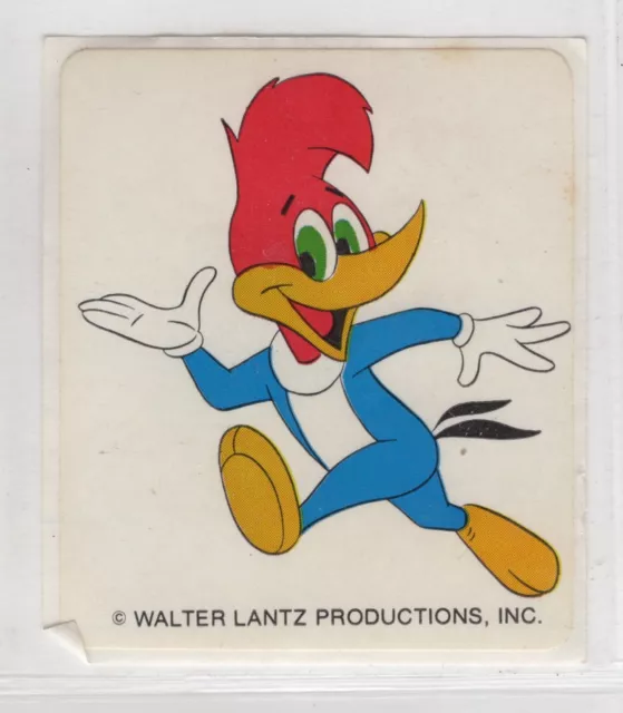 Scanlens Woody Woodpecker Sticker I 1981