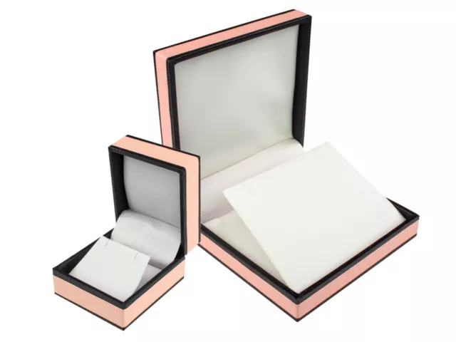 Vintage Pink and Black Finish Jewellery Gift and Display Boxes