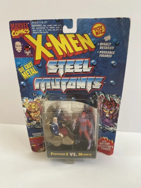 1994 Toy Biz Marvel X-Men Steel Mutants Professor X Vs Magneto