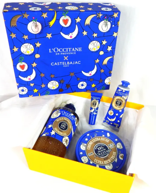 L'occitane Castelbajac Paris Shea Butter Body Cream Shower Oil Hand Cream Boxset
