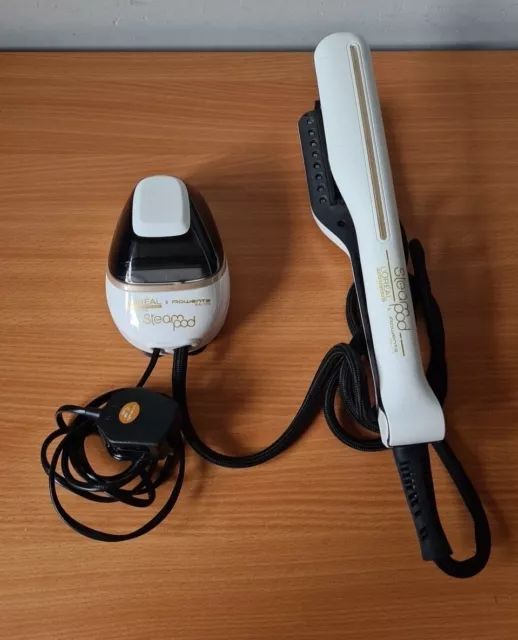 Loreal Steam Pod Hair Straightener Styler 2.0 Cream Used Good Working Order