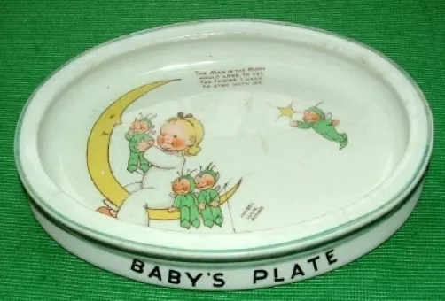 Shelley Boo Boo's Baby Bowl Moon Mabel Lucie Attwell