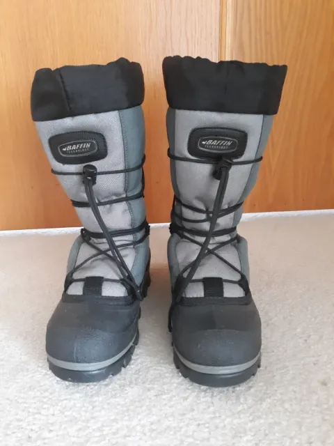 Baffin Technology Snogoose Dark Gray Winter Snow Boots Women's Size 8W