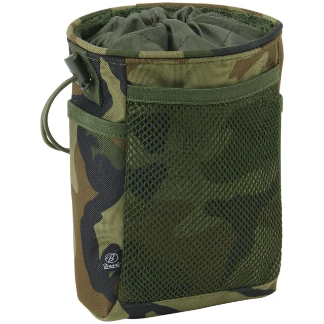 Brandit MOLLE Pouch Tactical PALS Organizer Mesh Army Webbing Woodland Camo