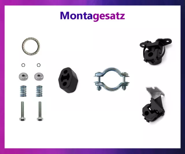 Komplette Montagesatz für Auspuffanlage Peugeot 307 Break / SW 1.6 16V  Auspuff