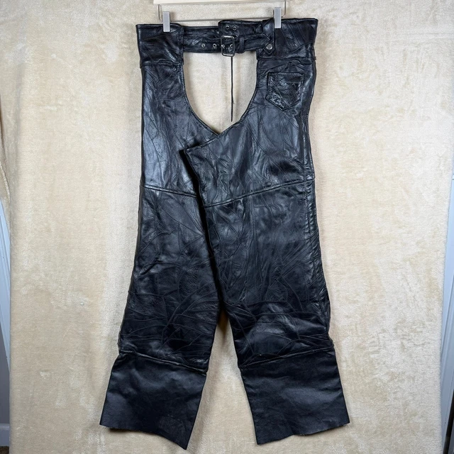 Fentes Western En Cuir Fait Main - Eagle Brand - Taille S/M - équitation