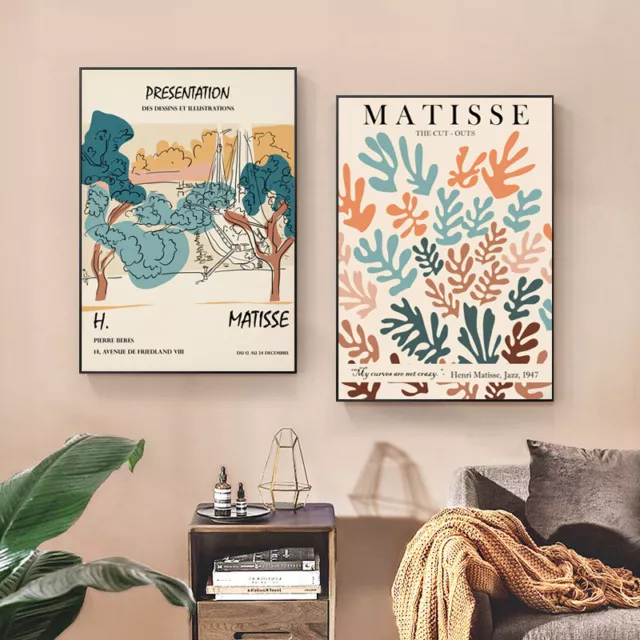 Home Hanging Decor Print Paper Canvas Wall Art Matisse Wall Art 2 sets poster