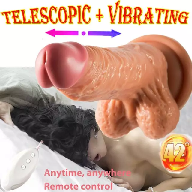Automatic-Thrusting-Penis-Dildo-Realistic-Heat-sex-Vibrator-Adult-Women-Men-Toy