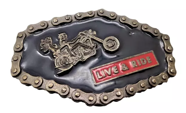 Live&Ride Vintage Belt Buckle