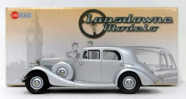 Lansdowne Models 1/43 Scale LDM79A - 1936 Railton Cobham Saloon - Silver Mist