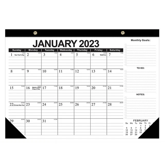 Calendario da Scrivania 2023-2024 - Grande Calendario da Scrivania/Da Paret L6U6