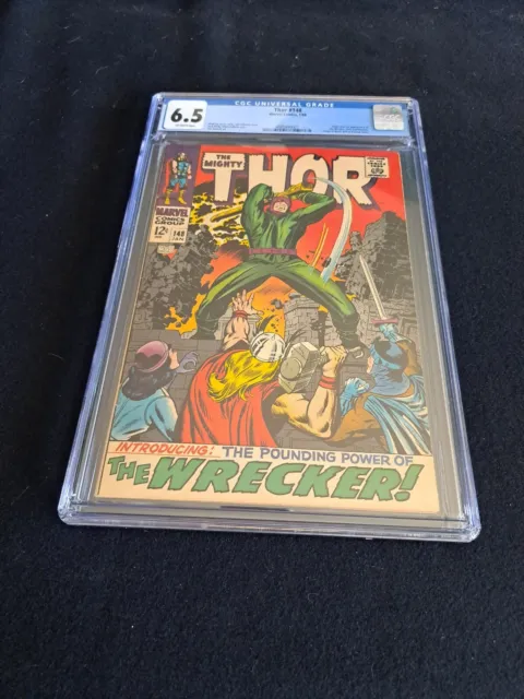 The Mighty Thor 148 CGC 6.5 1st Appearance and Origin The Wrecker 1968