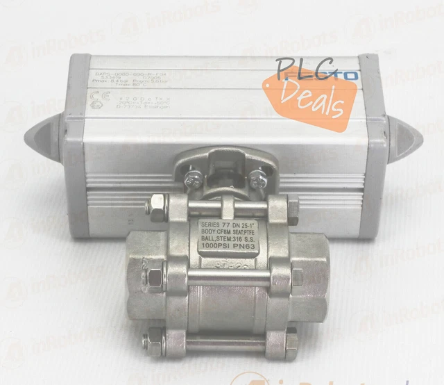 1PC Used FESTO SEMI-ROTARY DRIVE VALVE SERIES 77 DN25-1 DAPS-0060-090-R-F04