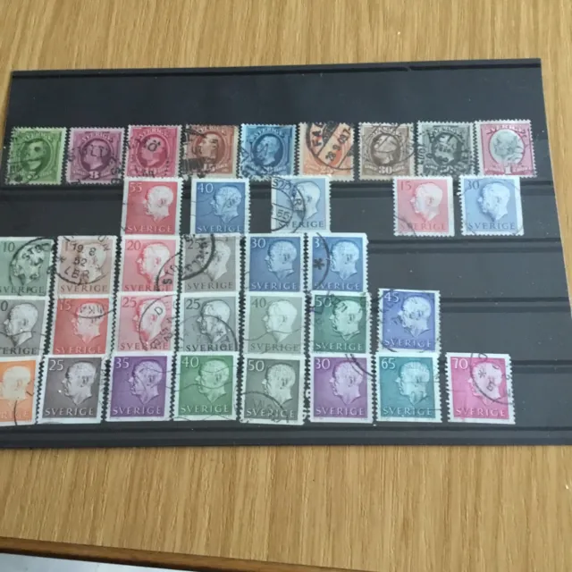 Briefmarken Schweden ,alt gestempeltes Konvolut