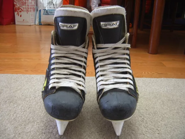 Great Condition Graf Supra 705 Senior Ice Hockey Skates Sz 6.5R Made in Canada 3