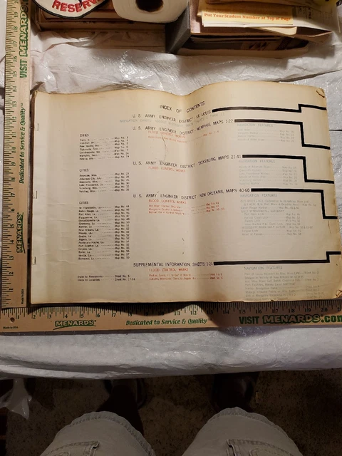 Charts of the St Louis, Middle Miss. Waterway 1972 U.S. Army Corps of Engineers