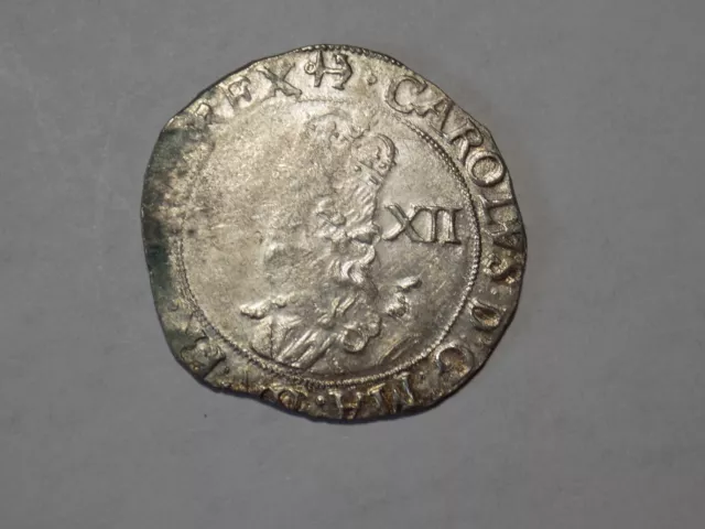 Hammered Coin - Charles the 1st Silver Shilling - 29mm