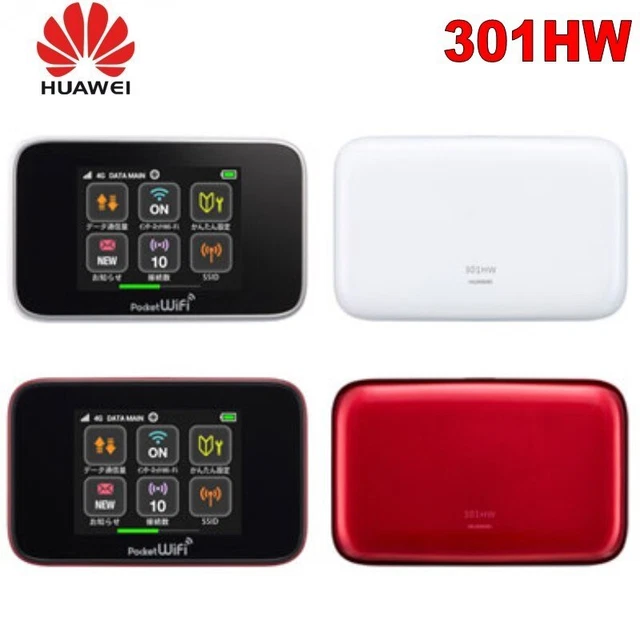 Unlocked Huawei 301hw 4G Pocket Wifi 4g LTE Wireless Router with SIM Card Slot
