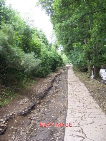 Photo  Flood Damaged Path Leading To Oughtibridge Cricket Ground This Tarmacadam